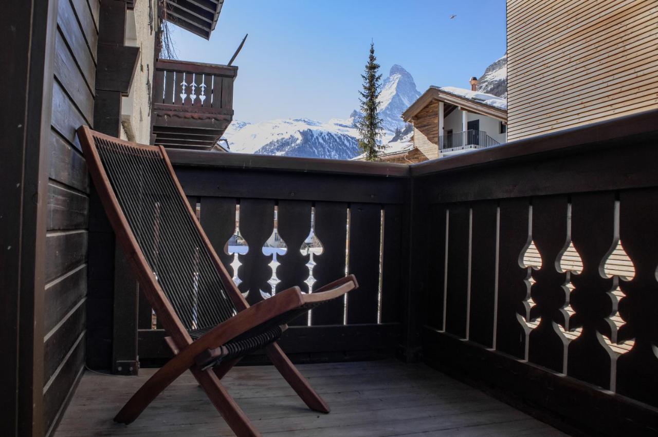 Village Apartment With Matterhorn View ツェルマット エクステリア 写真